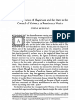Ruggiero - The Cooperation of Physicians and The State in The Control of Violence in Renaissance Ve
