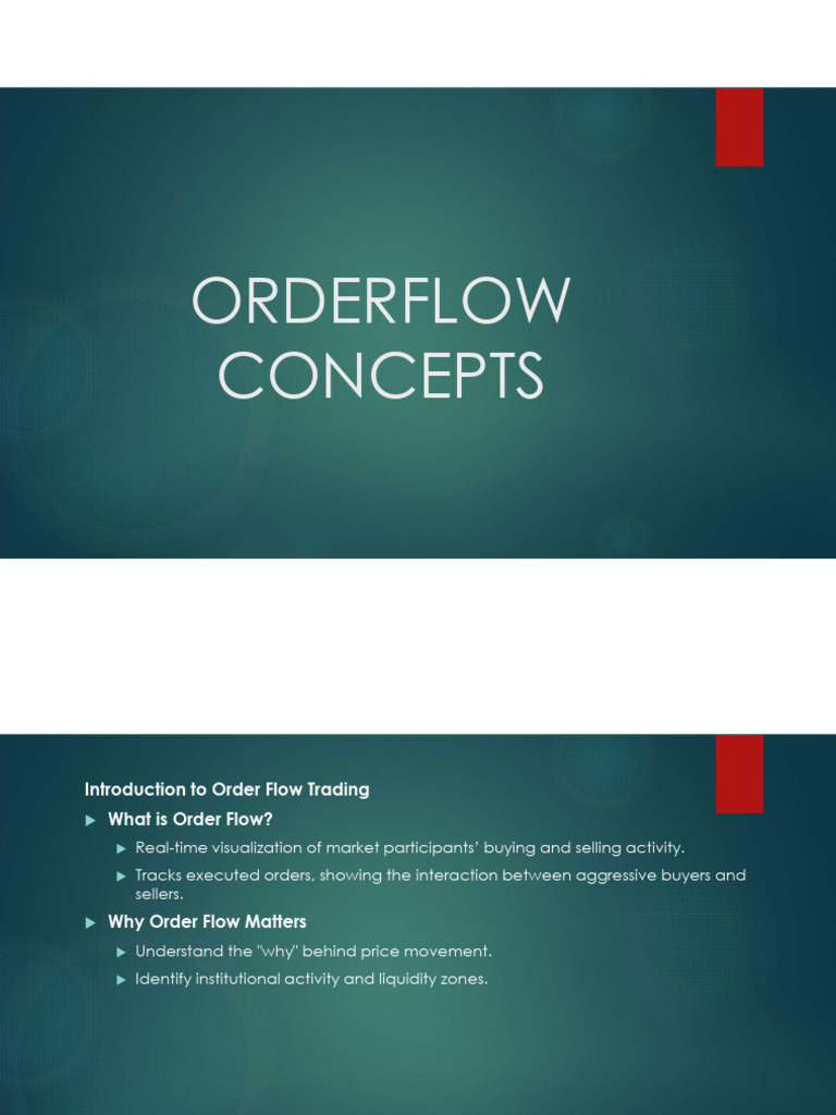 Orderflow Concepts Pdf Market Liquidity Market Economics