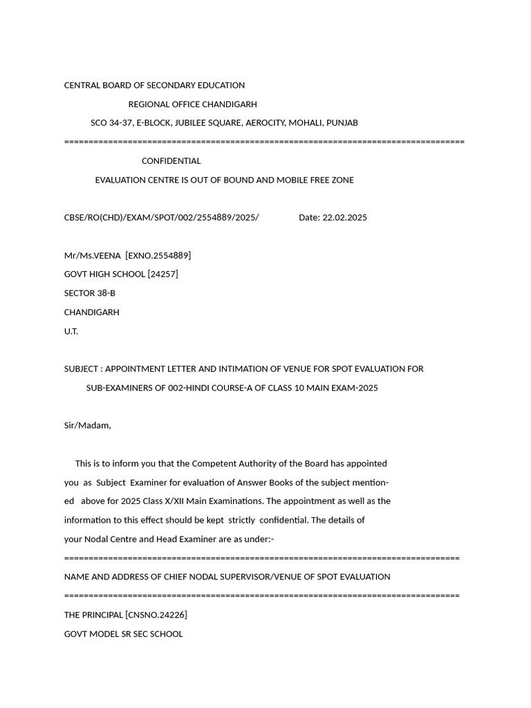 Central Board of Secondary Education | PDF | Evaluation | Educational ...