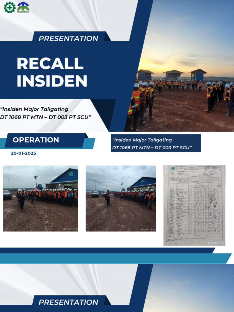 Major Tailgating Incident Report | PDF