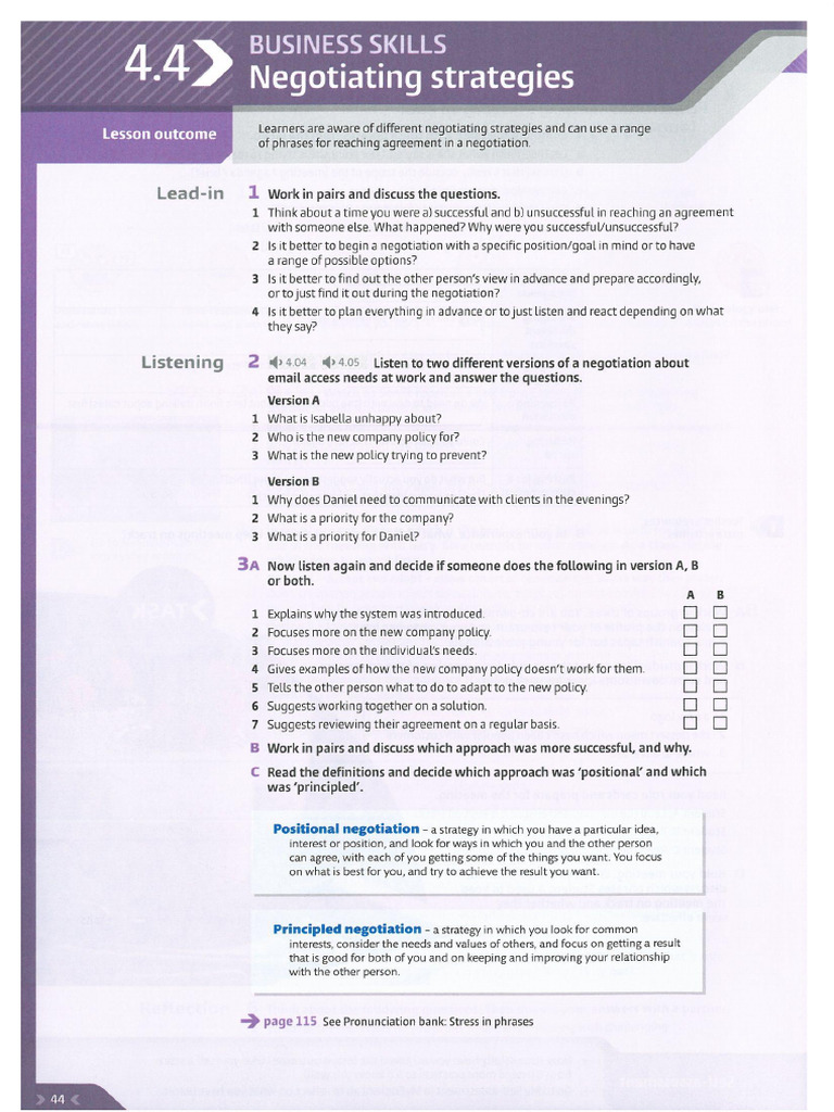 Negotiation Skills - Level 3 | PDF