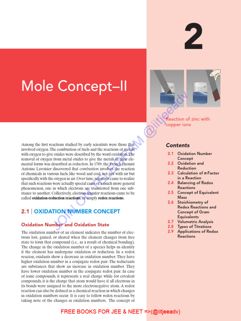 Redox Reactions and Oxidation Numbers | PDF | Redox | Chemical Reactions