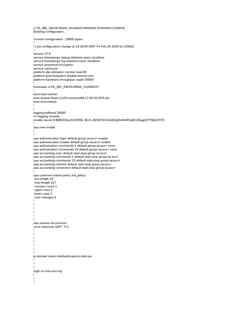 Huandoy Inkafarma | PDF | Ip Address | Network Packet