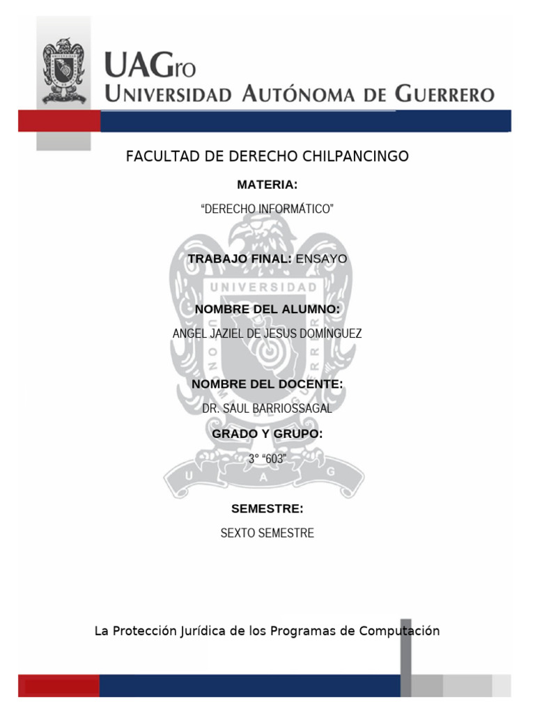 Trabajo Final de Derecho Informático | PDF | Propiedad intelectual ...