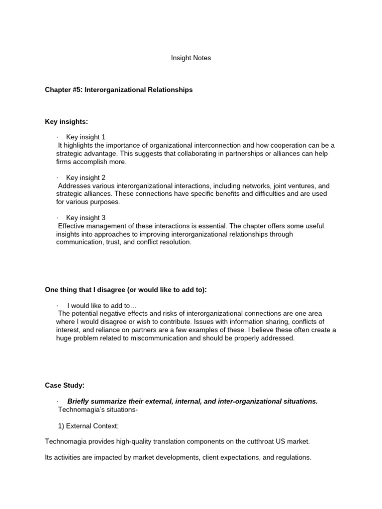 Insight Notes 5 | PDF | Business Economics | Social Psychology