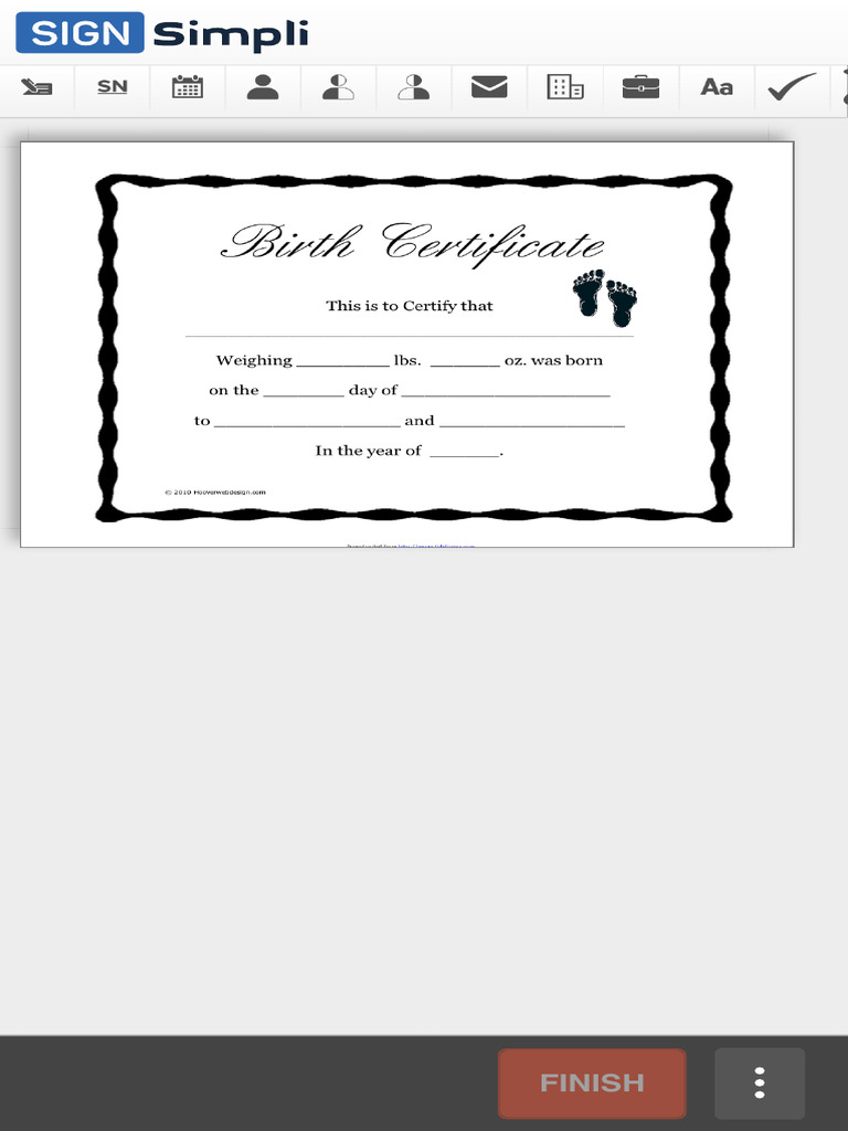 Birth Certificate Template | PDF