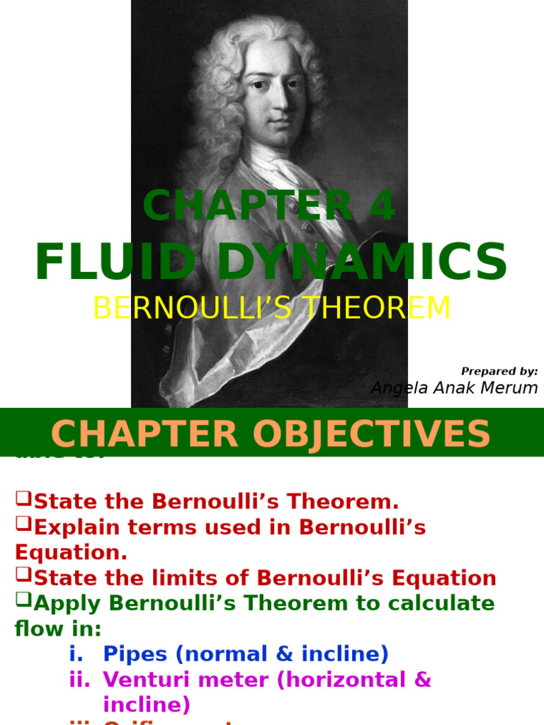 Understanding Bernoulli S Theorem In Fluid Dynamics Pdf Pressure