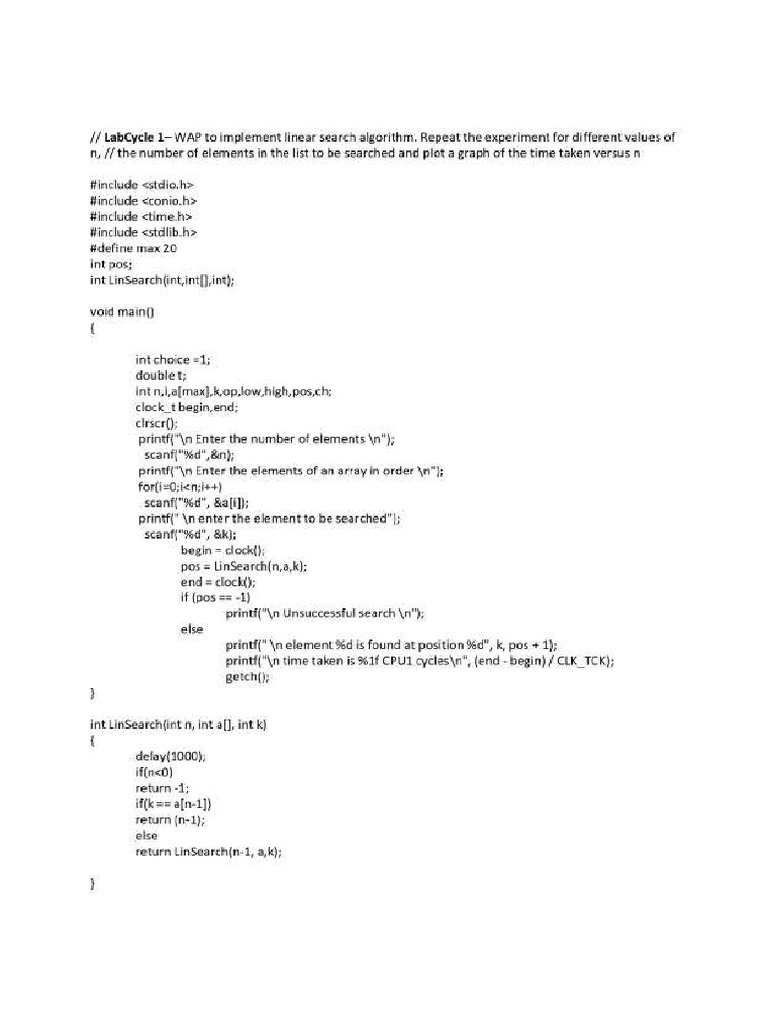 ADA Lab Manual Final | PDF