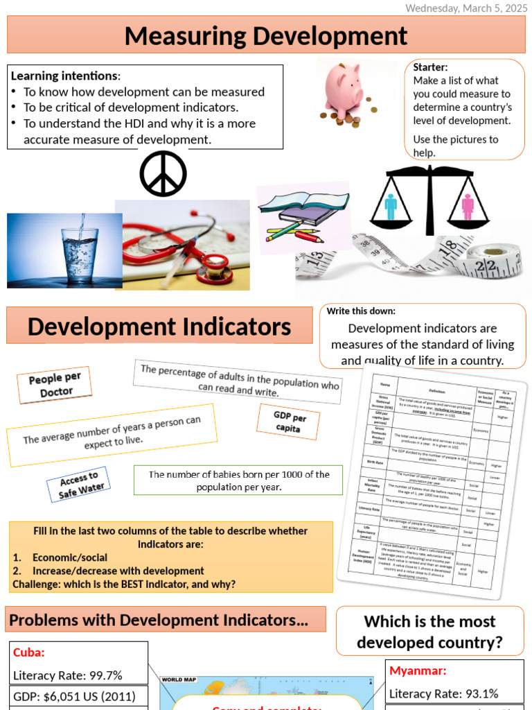 Understanding the Human Development Index | PDF | Gross Domestic ...