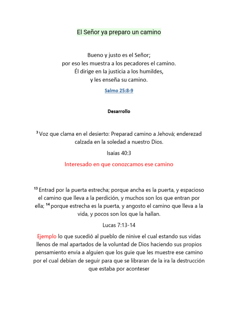 El Camino Justo hacia Dios | PDF