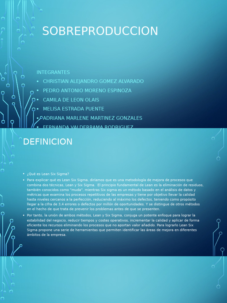Lean Six Sigma: Mejora de Procesos | PDF | Lean Manufacturing | Six Sigma