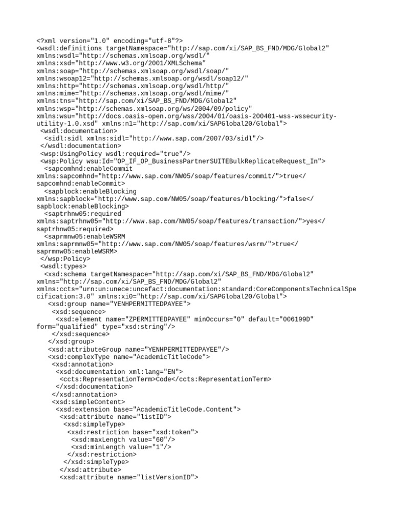 Intf II MDG BP RPLCTRQ | PDF