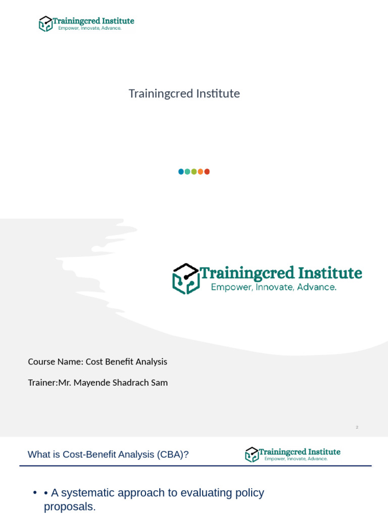 Cost Benefit Analysis 2.0 | PDF | Cost–Benefit Analysis | Net Present Value