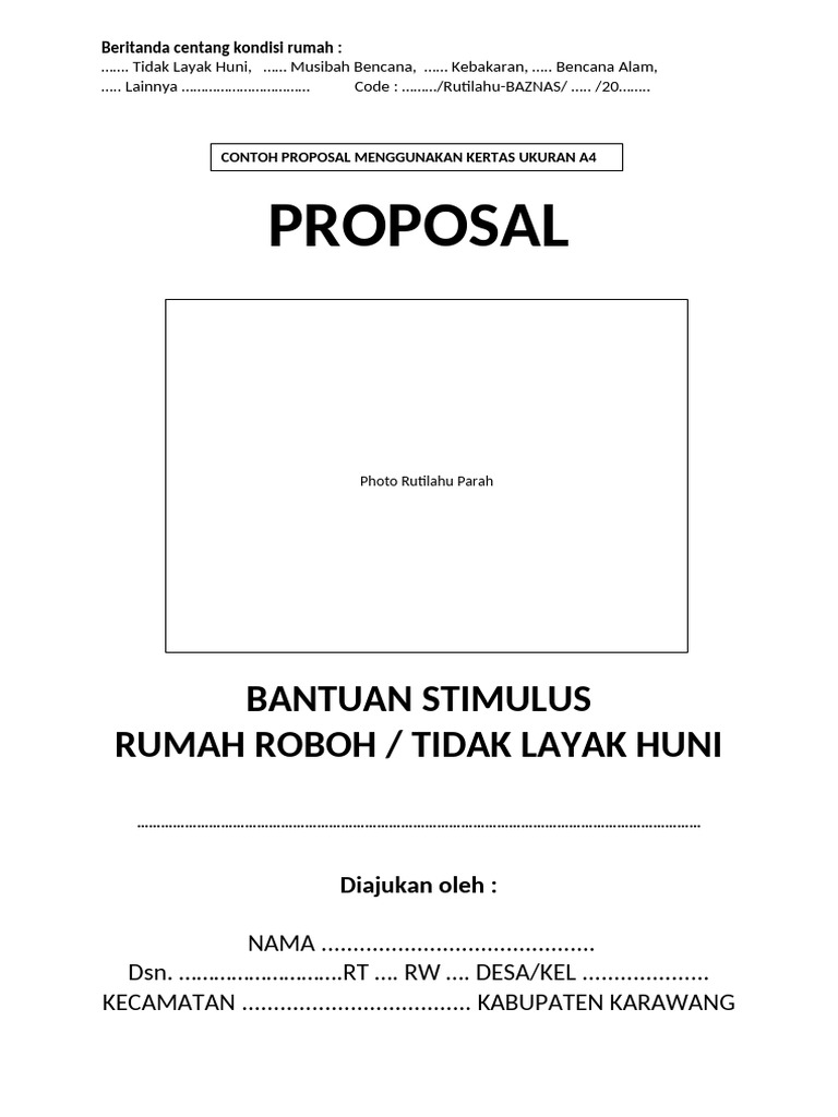 011.a. PEROHONAN RUTILAHU BAZNAS KRW A4 | PDF