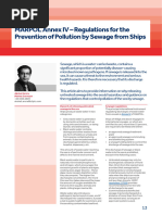 MARPOL Annex IV: Sewage Regulations | PDF | Sewage | Environment