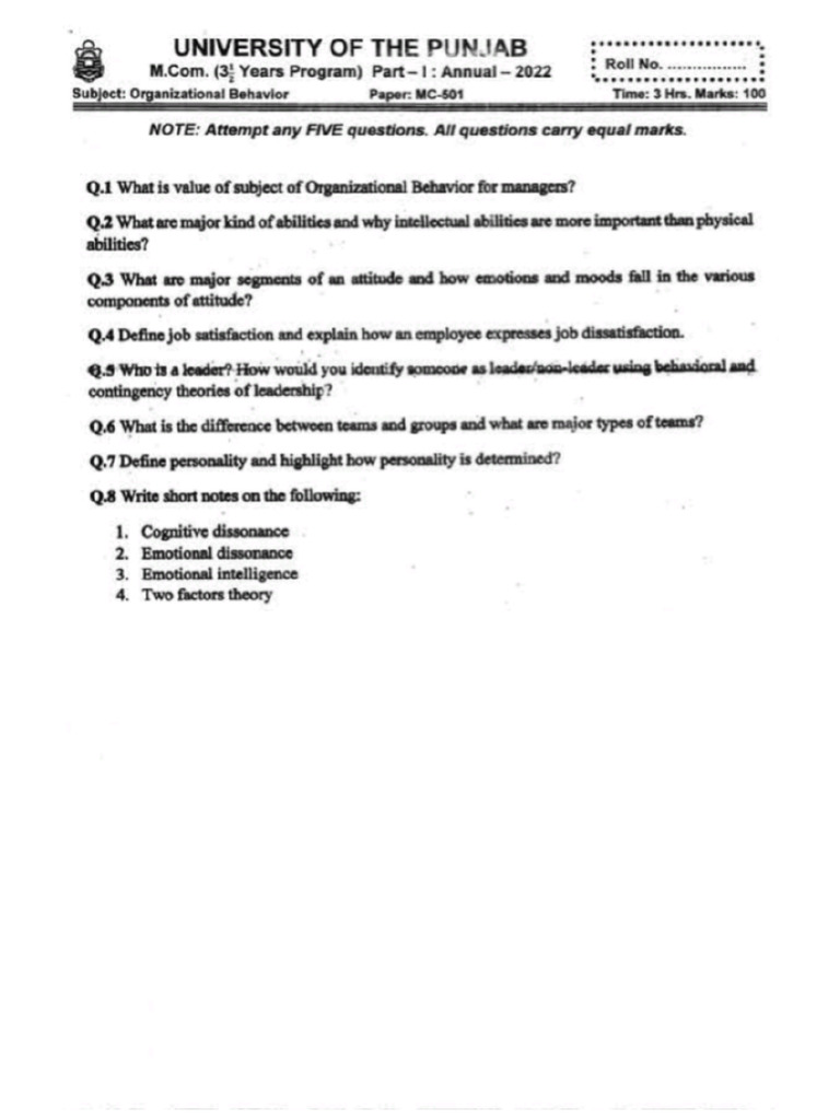 OB Past | PDF