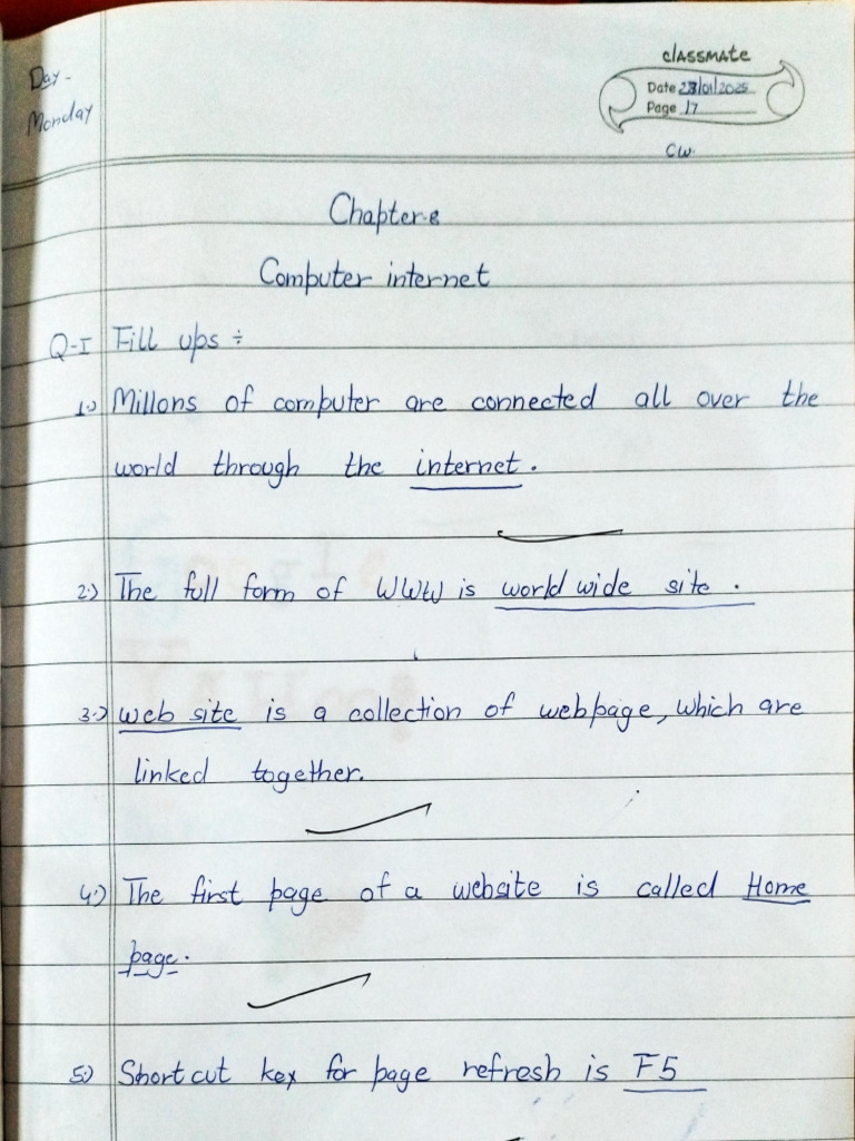 Computer Work Lesson 8 Class 4th | PDF