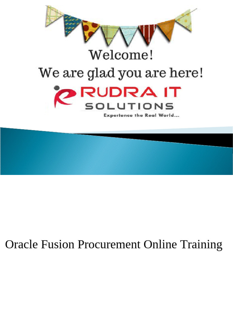 Oracle Fusion Procurement Online Training | PDF