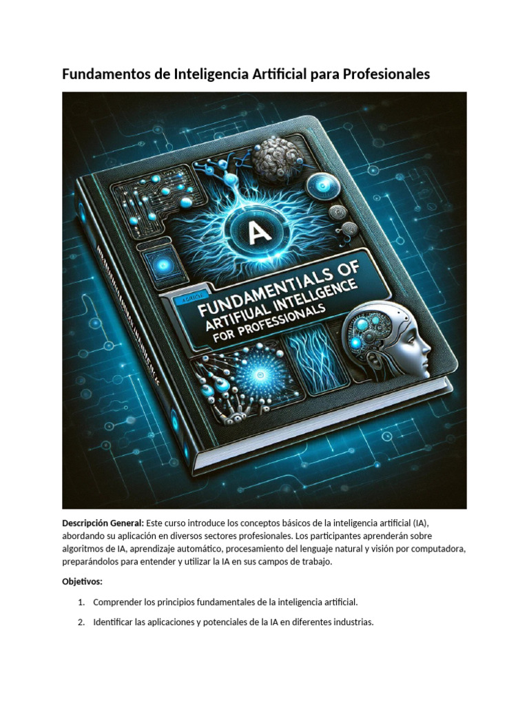 Fundamentos de IA para Profesionales | PDF | Inteligencia artificial ...