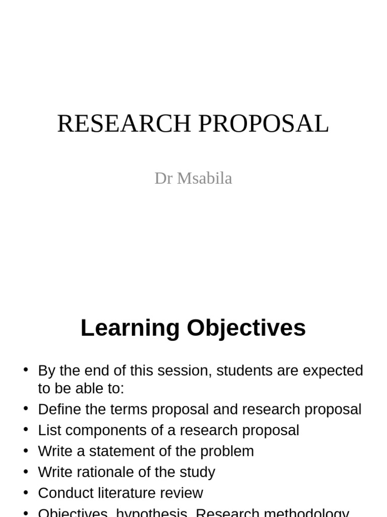 Research Proposal Writing Guide | PDF | Sample Size Determination ...