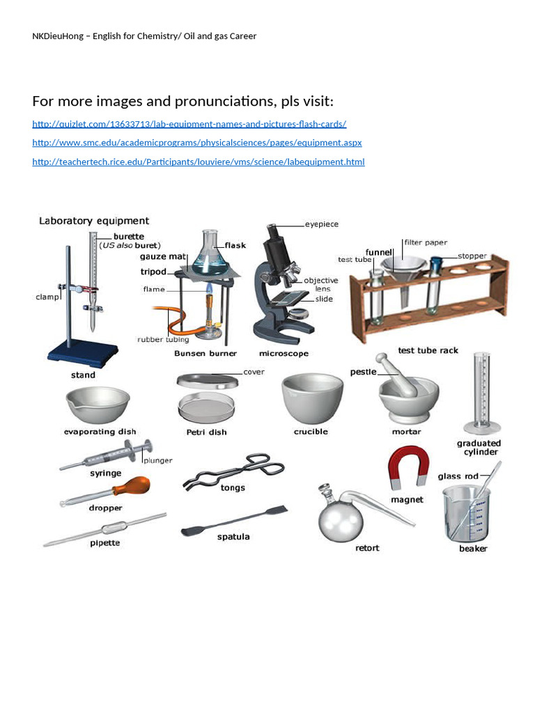 Lab Equipments and Supplies | PDF