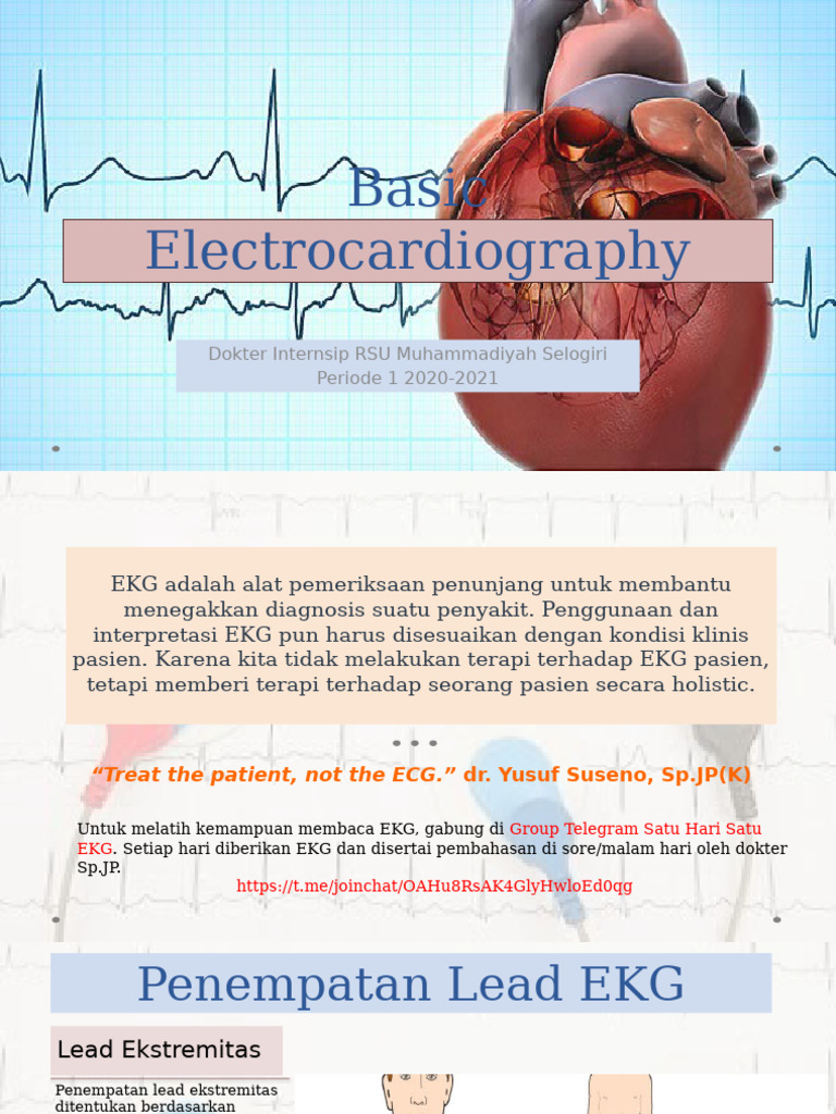 Penempatan Lead EKG dan Interpretasi | PDF | Electrocardiography ...