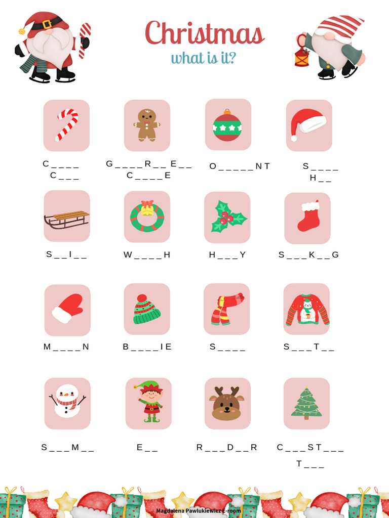 Christmas Activities and Exercises | PDF | Santa Claus | Christmas