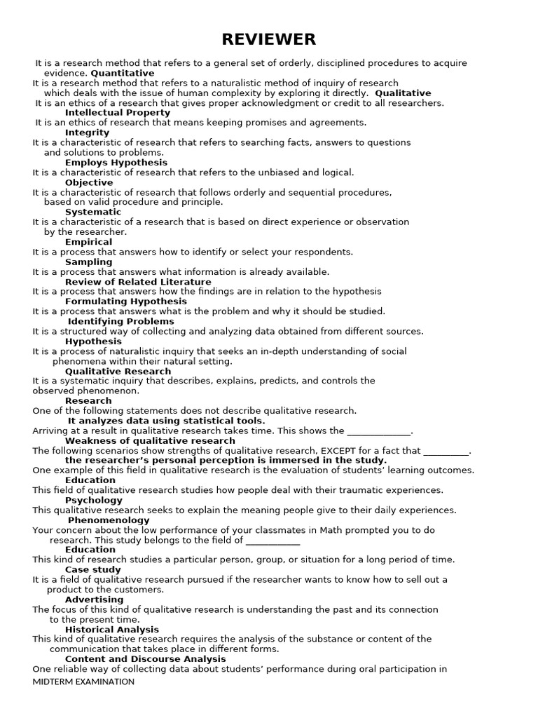 Research Methods and Qualitative Analysis | PDF | Methodology ...