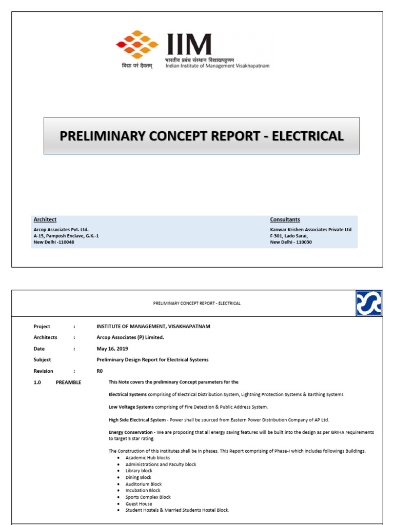 Arcop - Iimv - Electrical Work Pre-Dbr Report | PDF | Transformer ...
