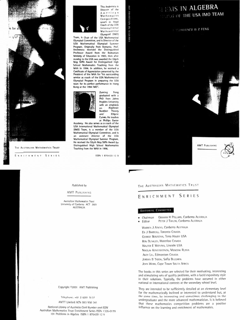 Titu Andreescu: Math Olympiad Leader | PDF | Mathematics