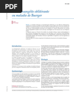 Maladie de Buerger : Diagnostic et Traitement | PDF | Médecine clinique