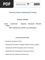 Temporary Works Guidance Overview | PDF