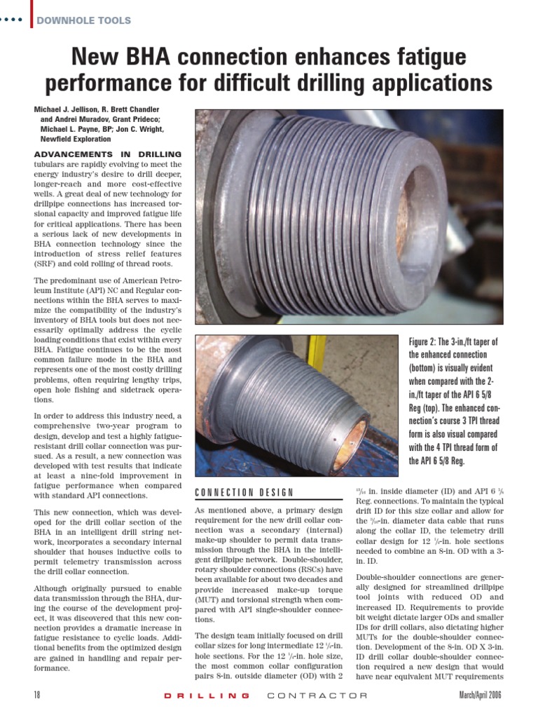 Enhanced BHA Connection for Drilling | PDF