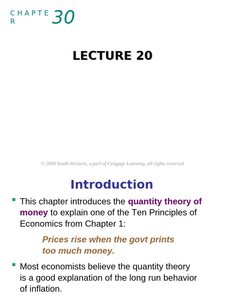 Money Growth and Inflation Explained | PDF | Inflation | Supply And Demand