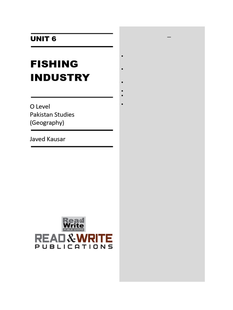 O-Level Geography: Fishing Industry Notes | PDF | Sea | Earth Sciences
