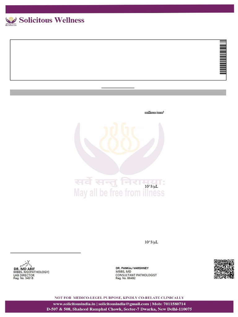 Labcorp CBC and Biochemistry Report | PDF | Thyroid Stimulating Hormone ...