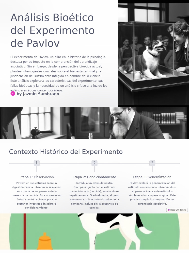 Analisis Bioetico Del Experimento de Pavlov | PDF | Experimentar ...