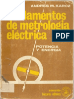Fundamentos de Metrología Eléctrica - Tomo III (Andres M. Karcz)