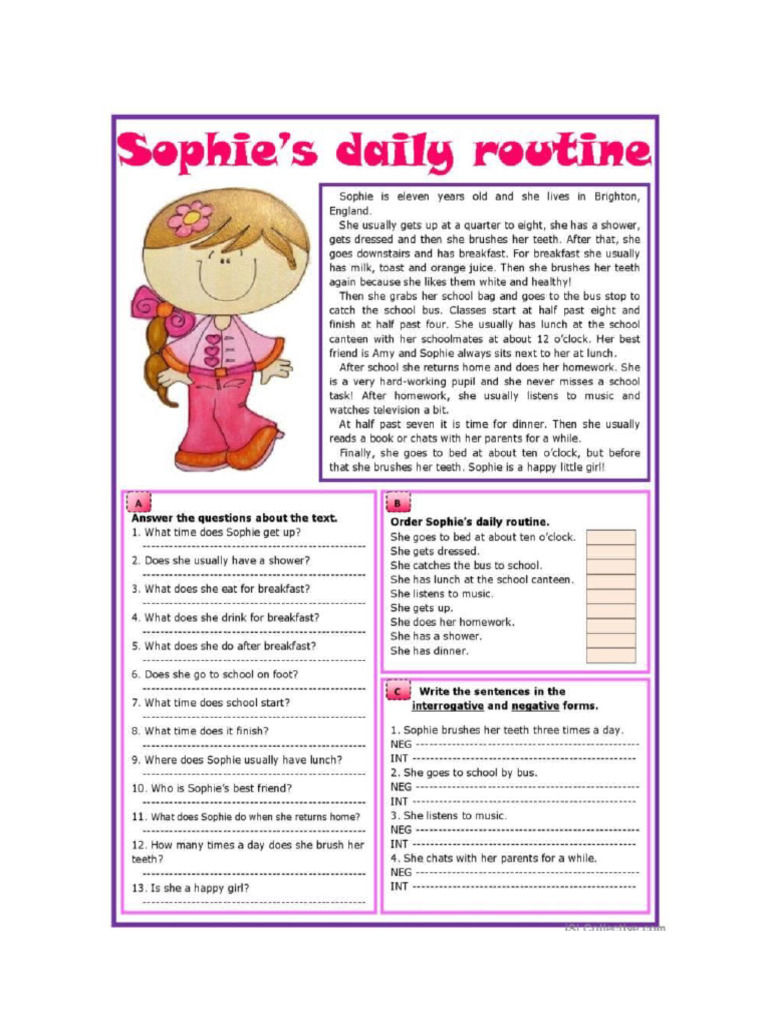Daily Routines | PDF