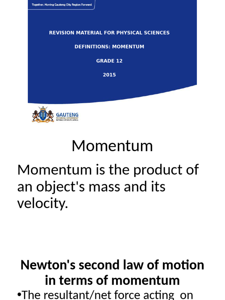 Grade 12 Momentum and Impulse Guide | PDF