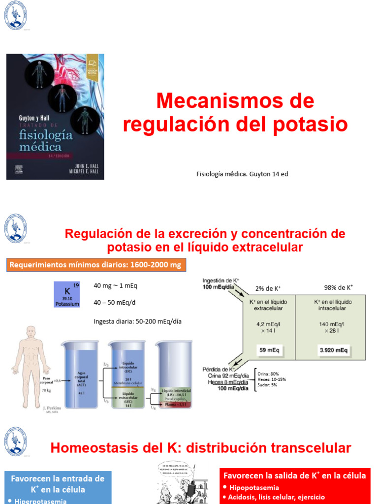 Regulación y Homeostasis del Potasio | PDF | Potasio | Química