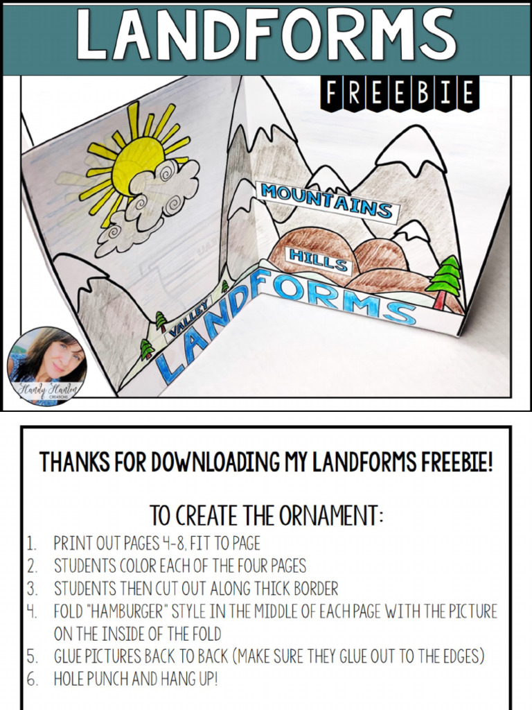 LandformsFoldableActivityFreebie 1 | PDF