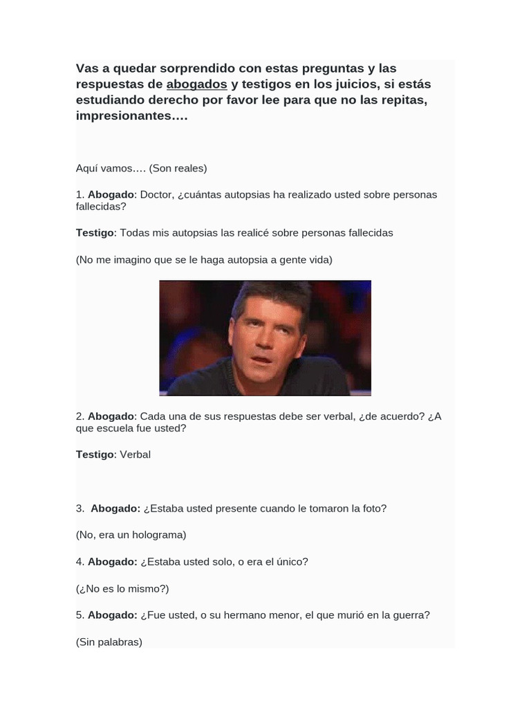 Vas A Quedar Sorprendido Con Estas Preguntas y Las Respuestas de | PDF