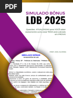 Simulado LDB 2025 com Gabarito | PDF | Pré-escola | Educação Especial