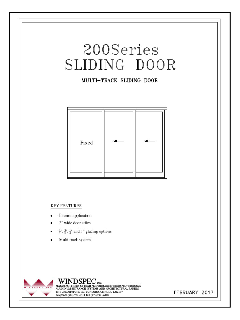 High Performance Windspec Doors | PDF | Door