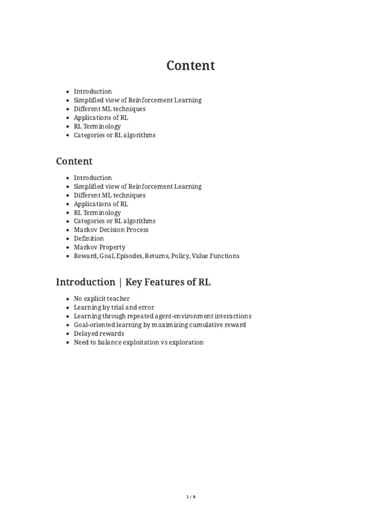 10 ML Introduction To Reinforcement Learning | PDF | Applied Mathematics