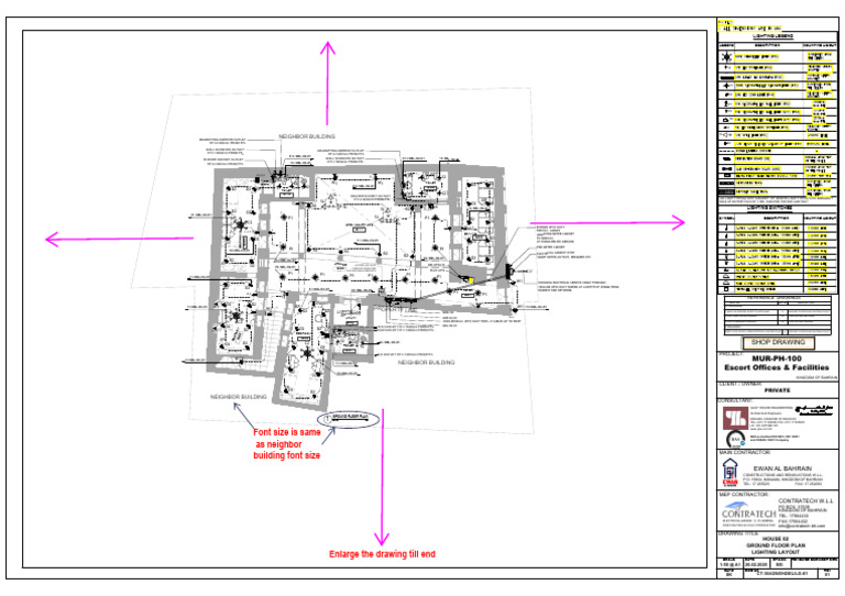 Ground Floor Lighting Layout Plan | PDF