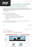 Setting Up A Local Installation of Wordpress: A Stage Presence Marketing Tutorial