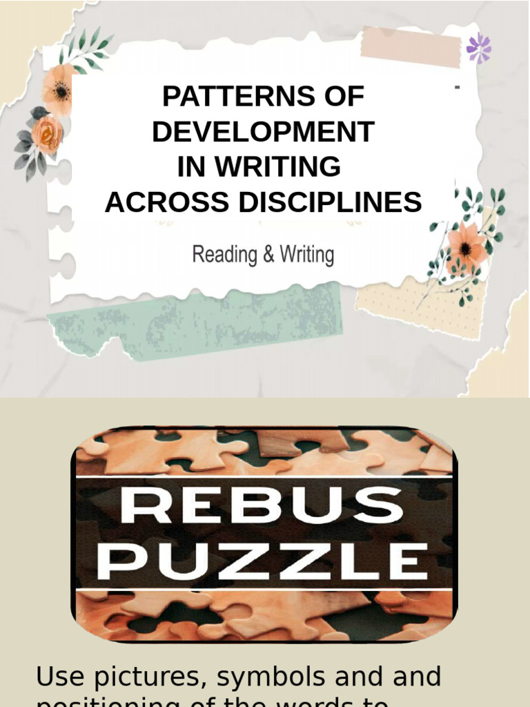 Writing Development Patterns Guide | PDF
