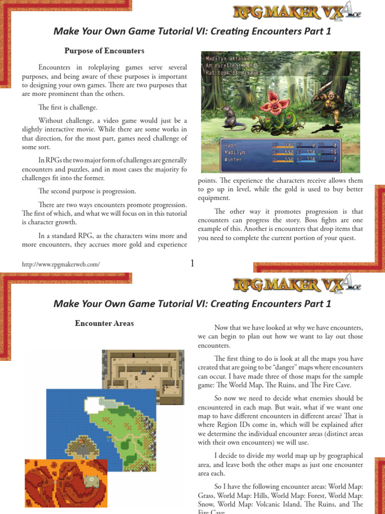 Designing RPG Encounters in VX Ace | PDF | Role Playing Games | Gaming